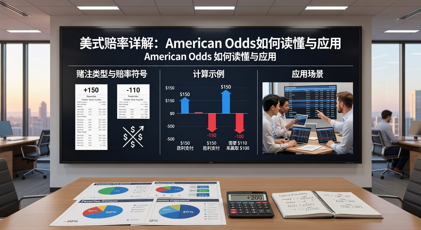 美式赔率 American Odds：换算、盈亏与投注解读